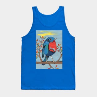 FUNNY Bird Painting Tank Top